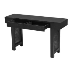 51.9" Console Table With 2 Drawers, Wooden Entryway Table, Narrow Sofa Table, Behind Couch Table For Living Room Hallway Foyer -Garvee GUEST b1e9c1d8 1a85 4046 88cb e13a260d78b4