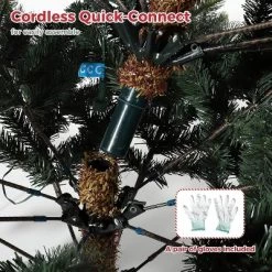 Pre-Lit Artificial Christmas Tree, Spruce Xmas Tree With Thick PE & PVC Branches, UL Listed Warm White Lights, Fire-Resistant, Home, Office 15 Pre-Lit Artificial Christmas Tree, Spruce Xmas Tree With Thick PE & PVC Branches, UL Listed Warm White Lights, Fire-Resistant, Home, Office -Garvee GUEST b1f34a17 03cf 407c bf67 d416c3c360e8