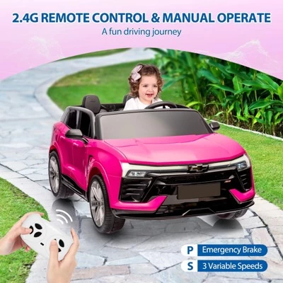 24V Kids Ride On Car, 2-Seater SUV Licensed Chevrolet Blazer Electric Car W/Parent Remote Control, 3 Speeds 6 24V Kids Ride On Car, 2-Seater SUV Licensed Chevrolet Blazer Electric Car W/Parent Remote Control, 3 Speeds - Image 4