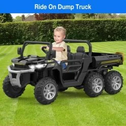 Garvee 24 Volt Ride On Toys, 6 Wheels 2 Seater Electric Ride On UTV Cars For Big Kids, Ride On Dump Truck, 4*4 Motors, USB, Remote Control -Garvee GUEST b24df9fa be55 44c7 9f77 8b6a30e15679