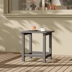 HDPE Adirondack Square Outdoor Side Table,Weather Resistant & Easy Assembly Patio End Tables,Durable Small Patio Table For Beach,Pool, Balcony, Porch -Garvee GUEST b2f2e00d 4757 46bb be3c 44fd6161c763