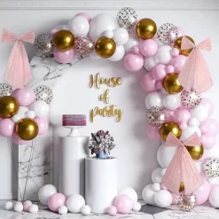 4 Piece Large Pink Bow Birthday Decorations, 12x20 Inch Sparkle Organza Coquette Bows Wall Decor, No Tying Needed, For Parties Weddings Backdrops -Garvee GUEST b32ae030 691d 470d 8ecd 7c784e74654f