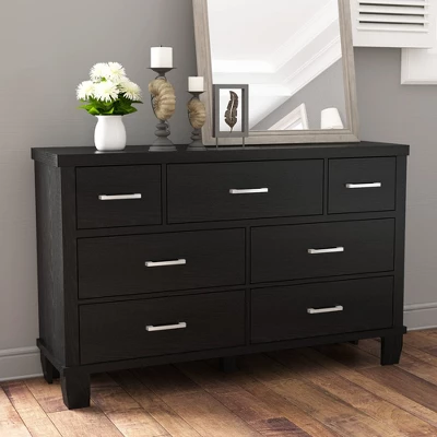 Whizmax Dresser For Bedroom With 7 Drawers, Modern Chest Of Drawers Closet With Metal Handle, Wooden Dresser Organizer, For Bedroom, Living Room 10 Whizmax Dresser For Bedroom With 7 Drawers, Modern Chest Of Drawers Closet With Metal Handle, Wooden Dresser Organizer, For Bedroom, Living Room - Image 8