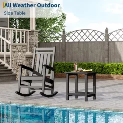 HDPE Adirondack Square Outdoor Side Table,Weather Resistant & Easy Assembly Patio End Tables,Durable Small Patio Table For Beach,Pool, Balcony, Porch -Garvee GUEST b3cad039 f0de 4d54 8e89 b9a98d8bc201