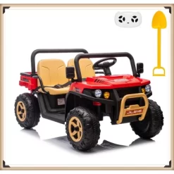 Garvee 24V Kids Ride On Dump Truck, 2-Seater Electric UTV With Remote Control, 4x35W Motors, Shovel, Music, Lights & Bluetooth 24 Garvee 24V Kids Ride On Dump Truck, 2-Seater Electric UTV With Remote Control, 4x35W Motors, Shovel, Music, Lights & Bluetooth -Garvee GUEST b4d9813b 9f3d 4093 97ff 3ad349f791dc