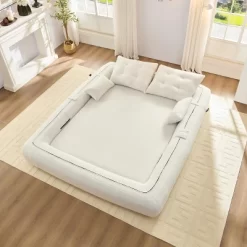 Foldable Human Dog Bed For Adults, 78.7" Multi-Functional Sofa Bed, 3 In 1 Teddy Fabric Sleeper Sofa Bed For Living Room Guest Bed Playroom -Garvee GUEST b592d101 4cc9 409c a6c8 a2afa4e7a948