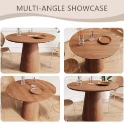 43.31" Round Dining Table, Modern Pedestal Dining Table, Leisure End Table For Living Room Dining Room Cafe Kitchen Small Space 16 43.31" Round Dining Table, Modern Pedestal Dining Table, Leisure End Table For Living Room Dining Room Cafe Kitchen Small Space -Garvee GUEST b5c71a4d f4d4 4d3a b99f 10160f73e722