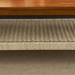 Mid-Century Coffee Table With Woven Shelf, Bohemian Rattan Coffee Table With Storage, Farmhouse Wooden Low Rectangular End Table For Living Room -Garvee GUEST b63bef9e 56bb 4dd1 8dee 2de2209bb1dd