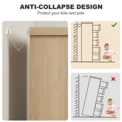 5 Drawer Dresser For Bedroom, Natural Nightstand Chest Of Drawers With Built-in Handles, Wooden Nightstand For Living Room Nursery, Hallway, Entryway 12 5 Drawer Dresser For Bedroom, Natural Nightstand Chest Of Drawers With Built-in Handles, Wooden Nightstand For Living Room Nursery, Hallway, Entryway -Garvee GUEST b6602ccf 5ddf 45d7 9c7b a47e87766082