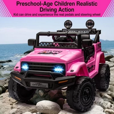 12V Kids Ride On Truck Car With Remote Control - Electric Ride On Toys For Toddlers 3 12V Kids Ride On Truck Car With Remote Control - Electric Ride On Toys For Toddlers