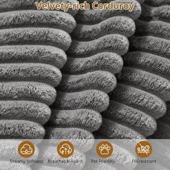 137" Sectional Couch Cloud Modular Modern U-Shaped Sofa With Chaise Lounge, Corduroy Fabric, No Assembly Required -Garvee GUEST ba1e692f 1c22 4431 a309 c31d28eabd47