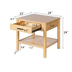 Modern Nightstand With Drawer, Wooden Sofa Side Table, Modern Small Bedside Table With Open Shelf, End Table For Living Room Bedroom 9 Modern Nightstand With Drawer, Wooden Sofa Side Table, Modern Small Bedside Table With Open Shelf, End Table For Living Room Bedroom -Garvee GUEST baed09ec 4e11 456e 946c 203be3c0314f