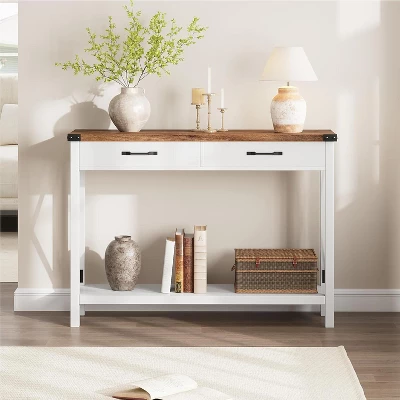 Whizmax Entryway Table, Hallway Table For Entryway, Farmhouse Console Table With Drawers, Wood Sofa Table For Living Room, Foyer 11 Whizmax Entryway Table, Hallway Table For Entryway, Farmhouse Console Table With Drawers, Wood Sofa Table For Living Room, Foyer - Image 9