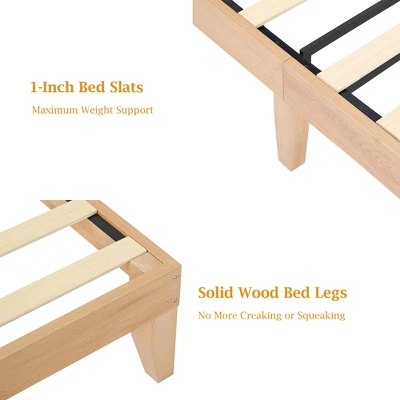 Rattan Bed Frame With Natural Rattan Headboard, Bed Frame With LED Lights, Rattan Bed Frame With Headboard, Solid Wood Foundation With Silent Slats 8 Rattan Bed Frame With Natural Rattan Headboard, Bed Frame With LED Lights, Rattan Bed Frame With Headboard, Solid Wood Foundation With Silent Slats - Image 6