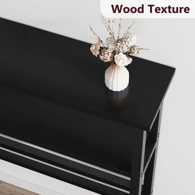 Whizmax 39.4" Narrow Sofa Table, 2 Tier Skinny Console Table With Adjustable Shelf, Slim Behind Couch Table For Living Room, Entryway, Hallway 8 Whizmax 39.4" Narrow Sofa Table, 2 Tier Skinny Console Table With Adjustable Shelf, Slim Behind Couch Table For Living Room, Entryway, Hallway - Image 6