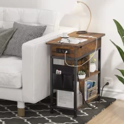 End Table With Charging Station, Narrow Side Table Nightstand With Outlets USB Ports And Storage 11 End Table With Charging Station, Narrow Side Table Nightstand With Outlets USB Ports And Storage -Garvee GUEST bd1b6344 816f 473f afaa d58b4d116aa9