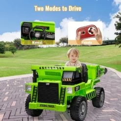 12V Ride On Dump Truck For Kids With Parental Remote Control 4-Wheeler Toy Electric Car 21 12V Ride On Dump Truck For Kids With Parental Remote Control 4-Wheeler Toy Electric Car -Garvee GUEST be2e6fcf 0da0 481b 864d abeada4366ab