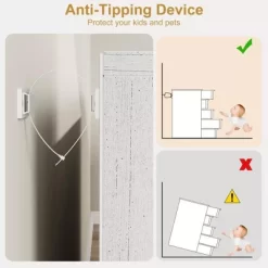 Garvee 5 Tall Wooden Drawer Dresser, Modern 5 Chest Of Drawers With Storage Freestanding, For Bedroom, Living Room, White -Garvee GUEST be50300e d6c6 4cb6 8545 b2307f9ac8a5