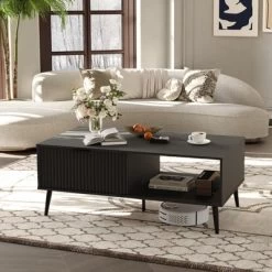 Coffee Table With Storage,Rectangular Wooden Coffee Table With Sliding Door And Solid Wood Legs, 2-Tier Cocktail Table 18 Coffee Table With Storage,Rectangular Wooden Coffee Table With Sliding Door And Solid Wood Legs, 2-Tier Cocktail Table -Garvee GUEST bf579033 d329 43d3 b9ef 3b93039ab475