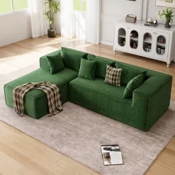Modular Sectional Couches For Living Room, L-Shaped Sectional Couch With Deep Seat, Upholstered Sofa For Bedroom, No Assembly Required, Chenille -Garvee GUEST c02e1837 9a10 4d01 b440 8da605fb1711