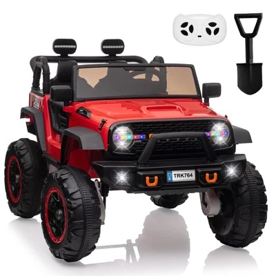Electric Ride On Car, 24V 2 Seats For Kids, With Remote Control, 4WD Spring Suspension, 2 Speeds, Music, For 3+ 10 Electric Ride On Car, 24V 2 Seats For Kids, With Remote Control, 4WD Spring Suspension, 2 Speeds, Music, For 3+ - Image 8