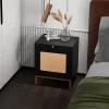 Set Of 2 Rattan Night Stands, Modern Farmhouse End Tables With Tray, Storage Shelf For Entryway, Bedroom, Living Room -Garvee GUEST c2c643fd d522 4b6a a3e5 eb1f7c0d6fa9