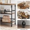 Garvee 43" Console Table, 3-Tier Entryway Narrow Sofa Table With Shelves, Side Tables For Living Room, Hallway, Bedroom