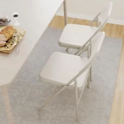 Whizmax 2-Pack Folding Chairs, 350lb Capacity Metal Frame, Portable Black Foldable Chairs For Indoor/Outdoor, Dining/Living Room & Office -Garvee GUEST c42f38a6 9717 4a15 817a 786f864f78e4