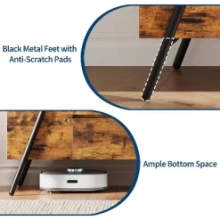 TV Stand For 65 Inch TV, Entertainment Center With Adjustable Shelf, 2 Drawers, TV Console Table, Media Console, U-Shaped Metal Legs -Garvee GUEST c49a7001 5a20 4ea2 a579 fc76a2caa496