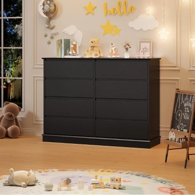 Dresser For Bedroom With 6 Drawers, Modern Chest Featuring LED Lights And Charging Station, Spacious Storage Cabinet With Open Space 4 Dresser For Bedroom With 6 Drawers, Modern Chest Featuring LED Lights And Charging Station, Spacious Storage Cabinet With Open Space - Image 2