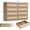 8-Drawer Rattan Double Dresser, Modern Wooden Storage Chest For Bedroom, Nursery, Closet, Living Room, And Entryway -Garvee GUEST c693cc23 89ad 4df5 a66f 240de6e54506