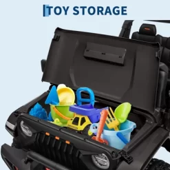 24V Electric Ride On Car For Kids, 4WD 20.5in 2-Seater With Extendable Body, 13in Anti-Slip Tires, LED Lights, Music, Parental Remote, For Ages 3-8 -Garvee GUEST c6be73b7 37fc 4ec0 9a71 12edf9b9ca4e