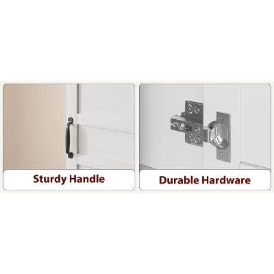 Armoire Wardrobe Closet With 2 Doors,72" Wooden Wardrobe Cabinet With Hanging Rod, Narrow Tall Armoire With 18 Adjustable Shelves For Bedroom 9 Armoire Wardrobe Closet With 2 Doors,72" Wooden Wardrobe Cabinet With Hanging Rod, Narrow Tall Armoire With 18 Adjustable Shelves For Bedroom - Image 7