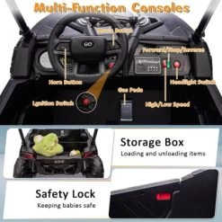 Garvee 24V 2-Seater Ride On UTV For Kids With Remote Control, LED Lights, Bluetooth, Sun Shade, Off-Road Wheels, Ride On Car For Boys Girls 12 Garvee 24V 2-Seater Ride On UTV For Kids With Remote Control, LED Lights, Bluetooth, Sun Shade, Off-Road Wheels, Ride On Car For Boys Girls -Garvee GUEST c8e83ec1 4f6d 4c7b 8d75 afc40ff3ff7c