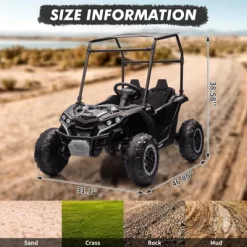 Garvee 24V Kids Ride On Utv, 2 Seater Kids Ride On Toys, Electric Car With Remote Control, Music, LED, Electric Ride On Car For Kids, 3-8 -Garvee GUEST ca9275c1 0897 4103 af6f 0f974908309c