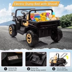 24V Ride On Dump Truck, 2 Seater Electric Ride On Car Toy For Kids 11 24V Ride On Dump Truck, 2 Seater Electric Ride On Car Toy For Kids -Garvee GUEST cbac48d5 d72d 4c91 8ebe 3ec94c31e4ea