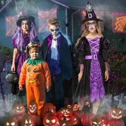 Garvee Girl Witch Costume Halloween Fancy Witch Dress -Classic Costume For Party Dress-Up, Purple+Black -Garvee GUEST cbfabe7e ac94 4895 b4ca 223eed784fa1