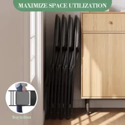 4 Pack Fabric Padded Folding Chairs, Commercial Metal Folding Chair With Padded Back, 350 Lbs Weight Capacity Comfortable Foldable Chair -Garvee GUEST cc9e3942 8bb0 47ca 8477 0009d517ddb1