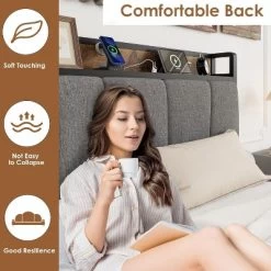 Garvee Upholstered Bed Frame With 2 Storage Drawers, Power Outlet, Queen Bed Platform With Storage Headboard, Noise Free, No Box Spring Needed 10 Garvee Upholstered Bed Frame With 2 Storage Drawers, Power Outlet, Queen Bed Platform With Storage Headboard, Noise Free, No Box Spring Needed -Garvee GUEST ccaa0f07 2969 4ba7 b089 dd983e730504