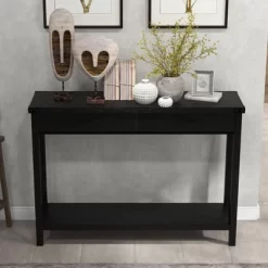 43" Console Table With Drawers, 2-Tier Farmhouse Narrow Entryway Table , Sofa Table, Console Tables For Entryway 16 43" Console Table With Drawers, 2-Tier Farmhouse Narrow Entryway Table , Sofa Table, Console Tables For Entryway -Garvee GUEST cd9a32c6 58bd 4e66 b431 905812711245