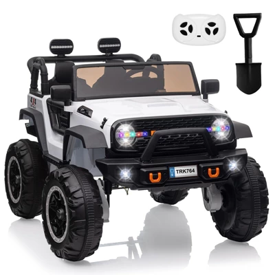 Electric Ride On Car, 24V 2 Seats For Kids, With Remote Control, 4WD Spring Suspension, 2 Speeds, Music, For 3+ 11 Electric Ride On Car, 24V 2 Seats For Kids, With Remote Control, 4WD Spring Suspension, 2 Speeds, Music, For 3+ - Image 9