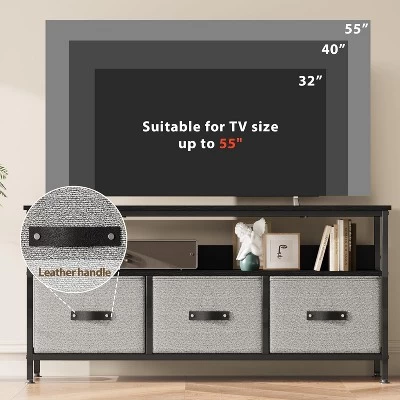 Dresser TV Stand, Entertainment Center With Storage, 55 Inch TV Stand For Bedroom Small TV Stand Dresser With Drawers And Shelves For Living Room 4 Dresser TV Stand, Entertainment Center With Storage, 55 Inch TV Stand For Bedroom Small TV Stand Dresser With Drawers And Shelves For Living Room - Image 2