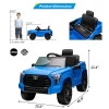 Electric Car For Kids, Licensed Toyota Tundra 12V Electric Truck, Off-Road Kids Pickup Car W/Remote