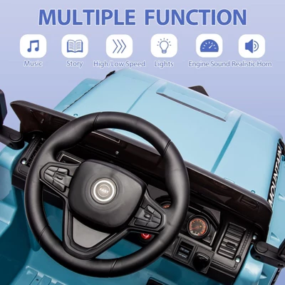 12V Kids Ride-On Truck Car With Remote Control, Spring Suspension, LED Lights, Music & MP3 Player 6 12V Kids Ride-On Truck Car With Remote Control, Spring Suspension, LED Lights, Music & MP3 Player - Image 4