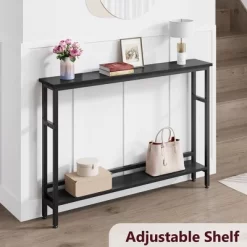 Whizmax 39.4" Narrow Sofa Table, 2 Tier Skinny Console Table With Adjustable Shelf, Slim Behind Couch Table For Living Room, Entryway, Hallway 15 Whizmax 39.4" Narrow Sofa Table, 2 Tier Skinny Console Table With Adjustable Shelf, Slim Behind Couch Table For Living Room, Entryway, Hallway -Garvee GUEST d0e4e8c6 19aa 45a3 844d 5440eaa477f8