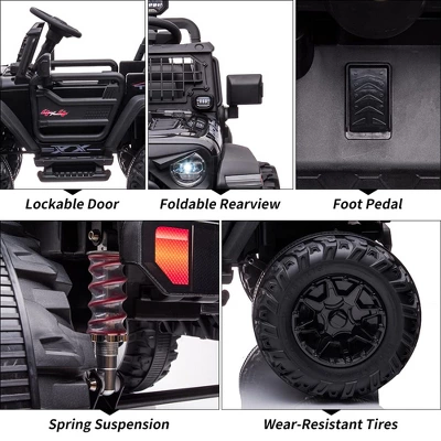 24V Kids Ride On 2 Seaters Electric Car With Remote Control, 2 * 120W Motors Battery Powered 4 24V Kids Ride On 2 Seaters Electric Car With Remote Control, 2 * 120W Motors Battery Powered - Image 2