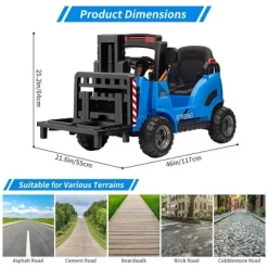 Ride On Forklift Car, 12V Electric Kids Ride On Car With Remote Control, Liftable Fork And Pallet, High/Low Variable Speed 15 Ride On Forklift Car, 12V Electric Kids Ride On Car With Remote Control, Liftable Fork And Pallet, High/Low Variable Speed -Garvee GUEST d1aa4fb2 0bda 435a adab 26f1cc698d11