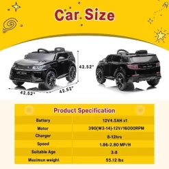 Garvee Licensed Land Rover Kids Electric Car 12V Ride-On Toy With Remote Control MP3 Player And Safety Features 13 Garvee Licensed Land Rover Kids Electric Car 12V Ride-On Toy With Remote Control MP3 Player And Safety Features -Garvee GUEST d1c837d1 cf27 481e af72 02042fe0343e