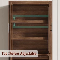 Garvee Tall Kitchen Pantry, Wood Pantry Storage Cabinet With 4 Doors & Adjustable Shelves, Farmhouse Freestanding Pantry Cupboard For Dining -Garvee GUEST d341ea78 b434 4b11 9605 8c2531df550e