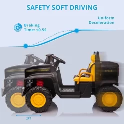 Ride On Truck For Kids 24V Ride On Car With Remote Control Electric UTV Vehicles With Dump Bed